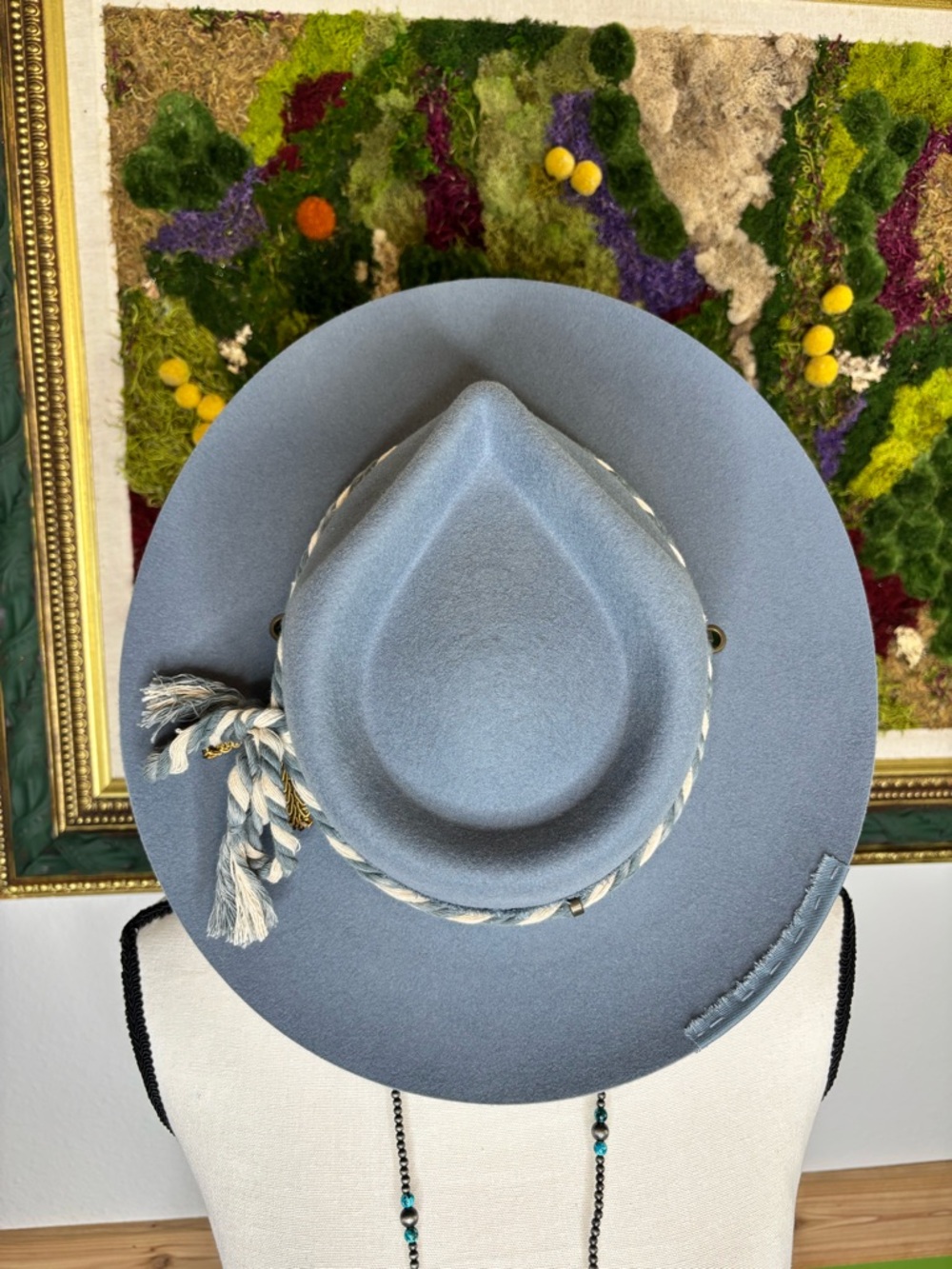 NWOT Gigi Pip Denim Daydreams Fedora Hat - Picture 8 of 12